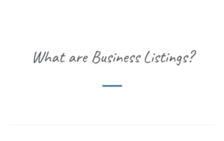 Small Business Listings