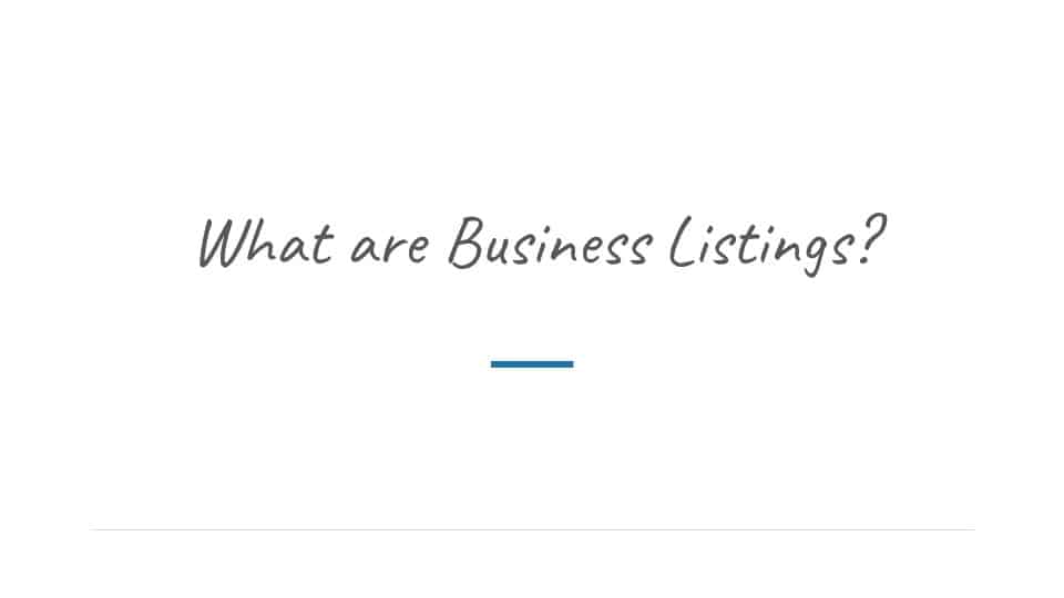 Small Business Listings