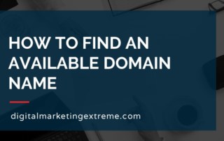 how to find an available domain name