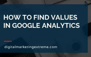 how to find values in Google Analytics