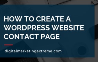 How to create a WordPress website contact page